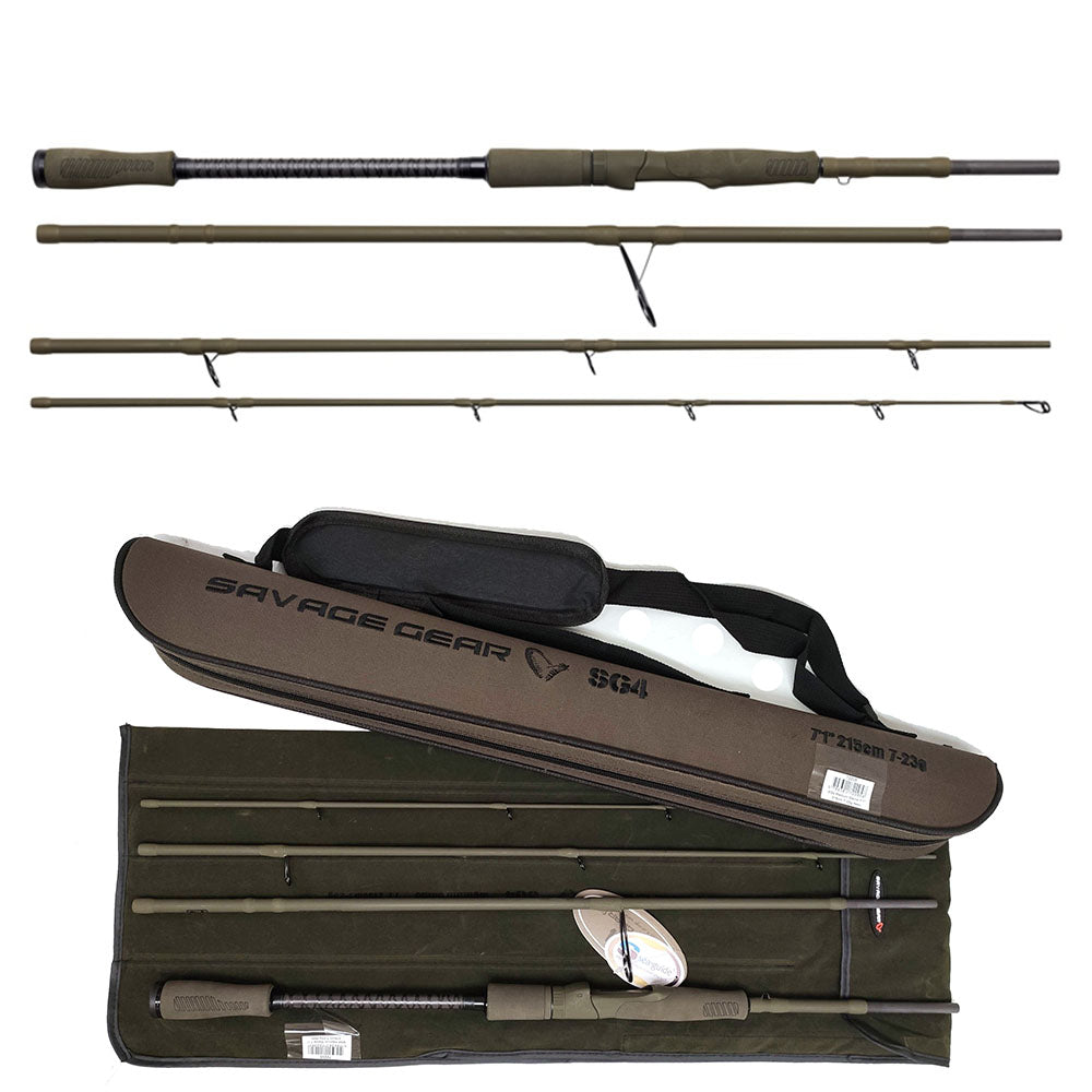 SAVAGE GEAR SG4 MEDIUM GAME TRAVEL RODS 4PCS