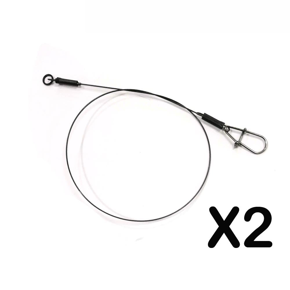 Savage Gear Titanium Jerkbait Trace – 2 Terminali In Titanio Per Spinning, Lunghezza 22 Cm, Diametro 0,5 Mm, Portata 20 Kg