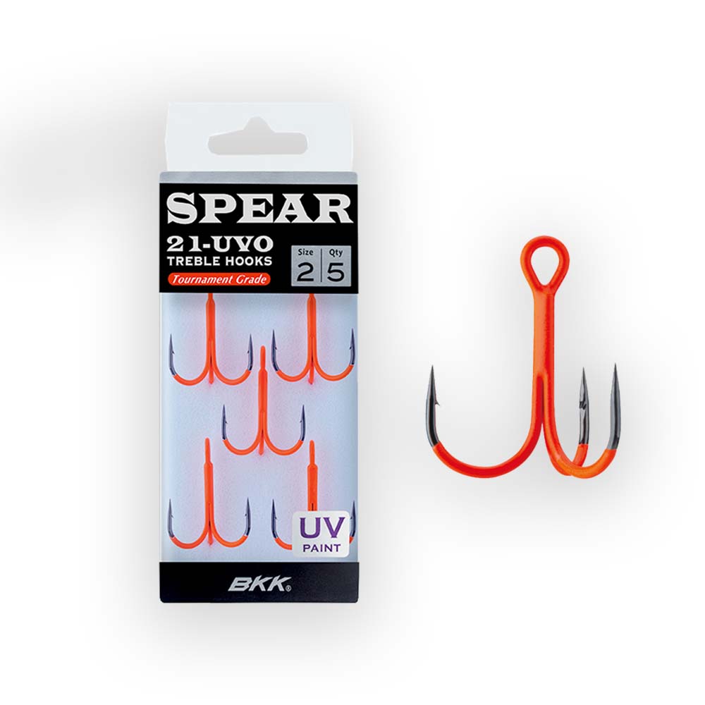 BKK Spear 21 UVO Treble Hooks