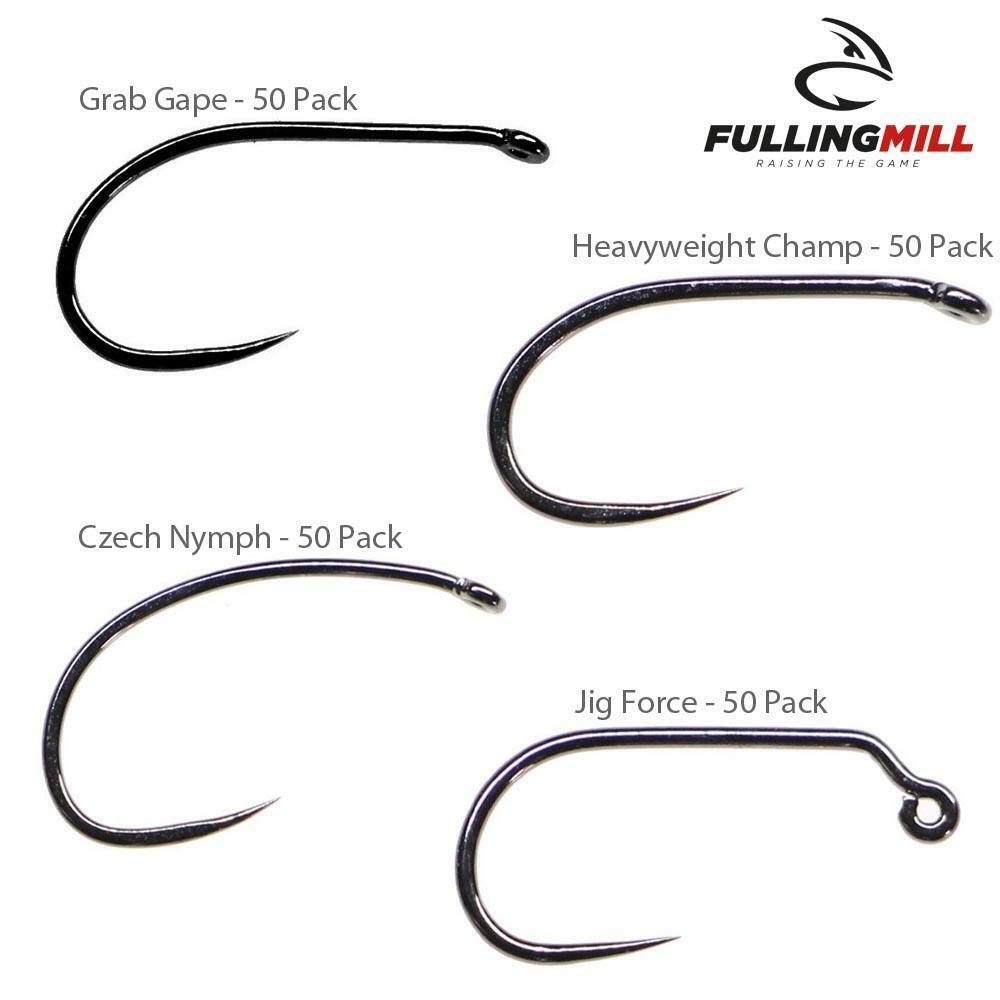 Fulling Mill Barbless Fly Tying Hooks - 50 Per Pack
