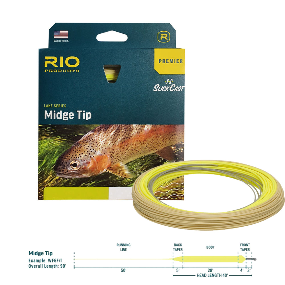 Rio Premier Midge Tip Intermediate Float Fly Line - Short