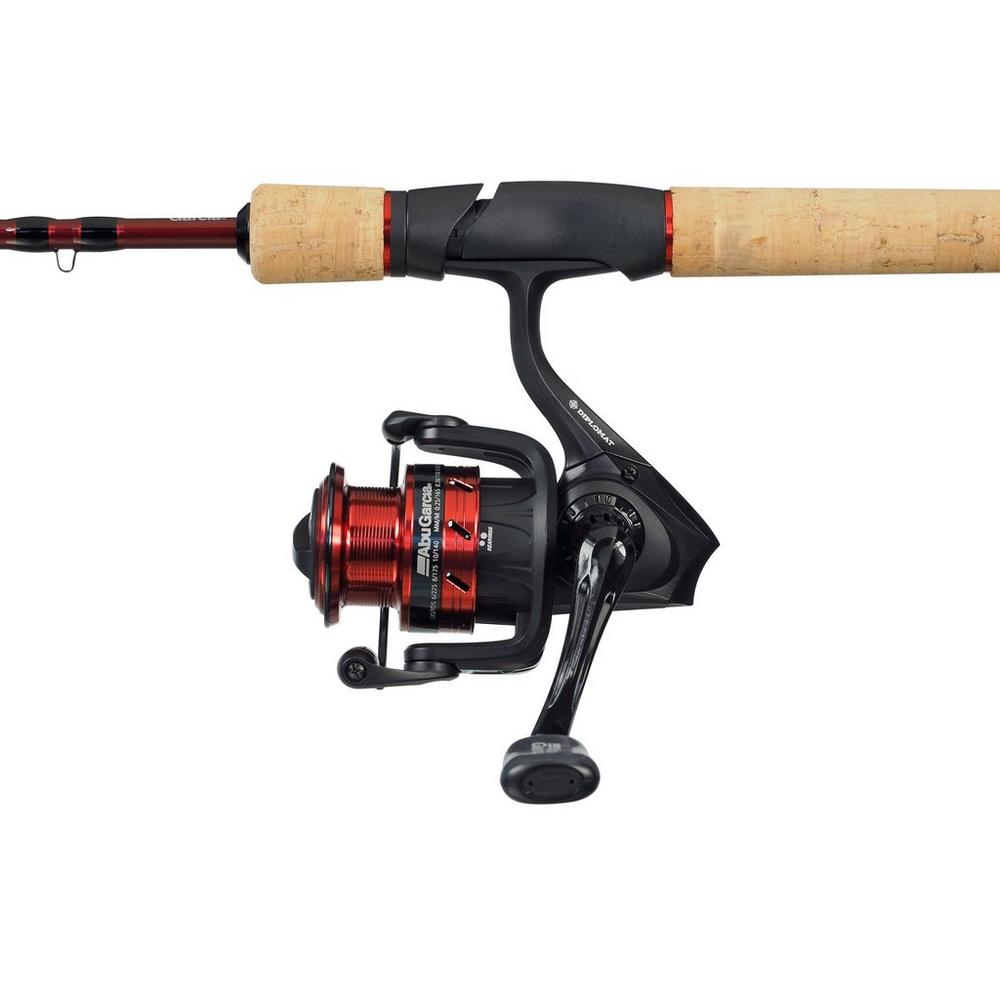 Abu Diplomat V2 Travel Spinning Rod &amp; Reel Combo - 4 Piece