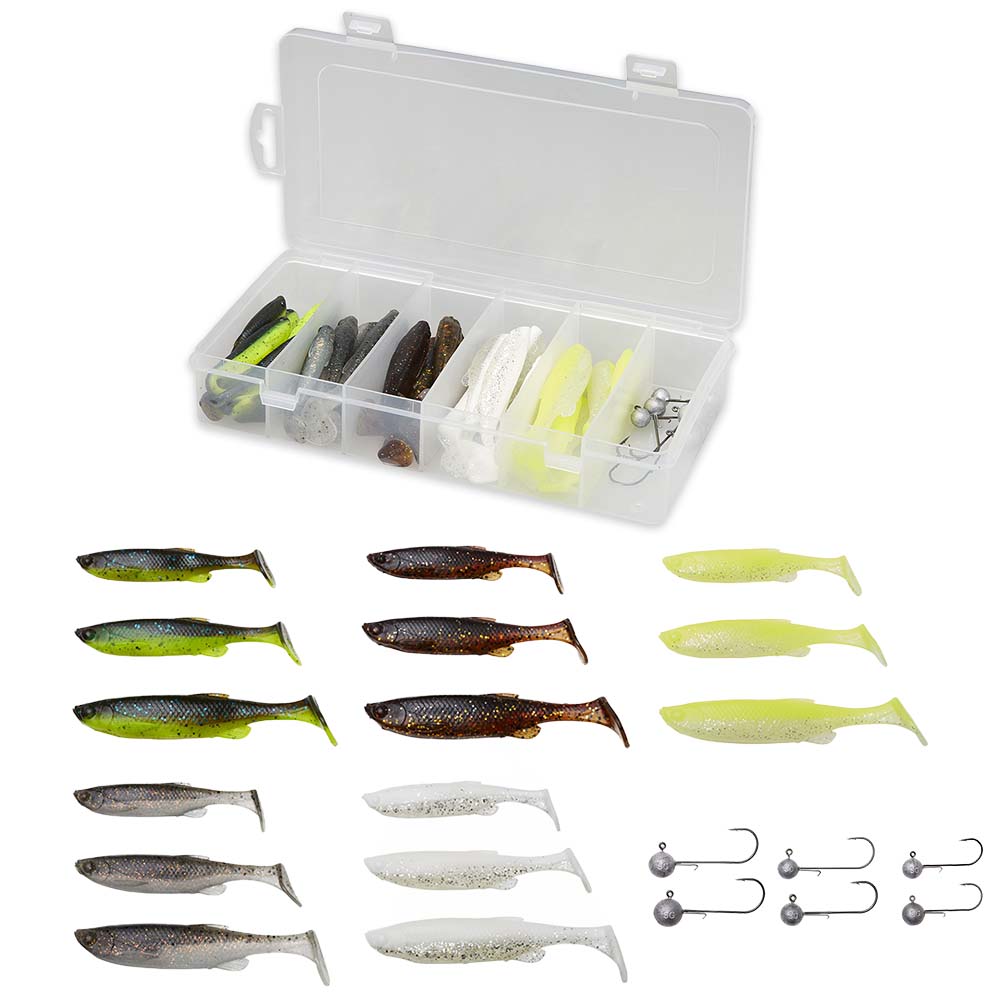Savage Gear Fat Minnow T-tail Mixed Colour Kit 36pcs