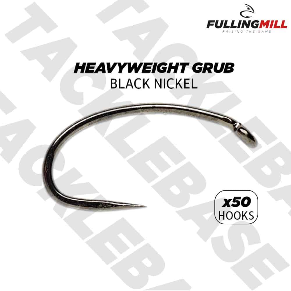 Fulling Mill Heavyweight Grub Black Nickel Hooks