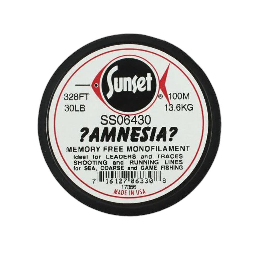 SUNSET AMNESIA MEMORY FREE MONO FISHING LINE - CLEAR 100M