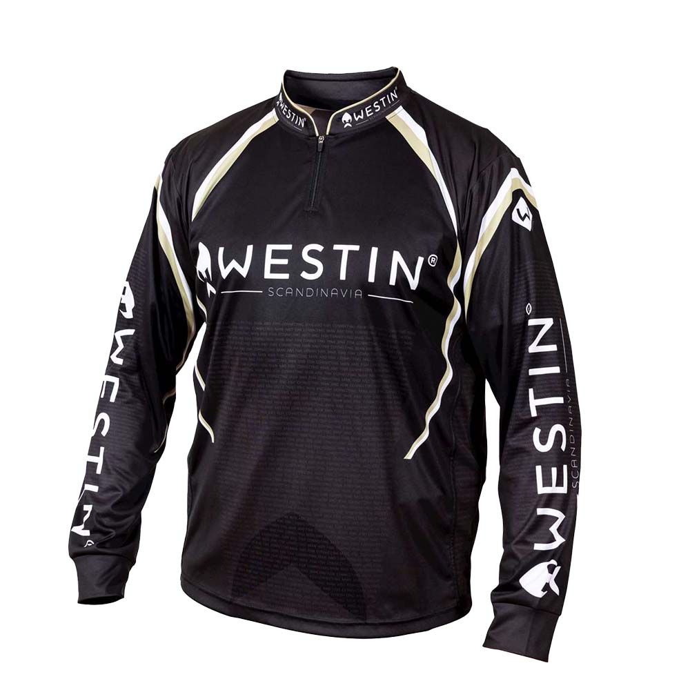 Westin LS Tournament Fishing Jersey - Black/Grey