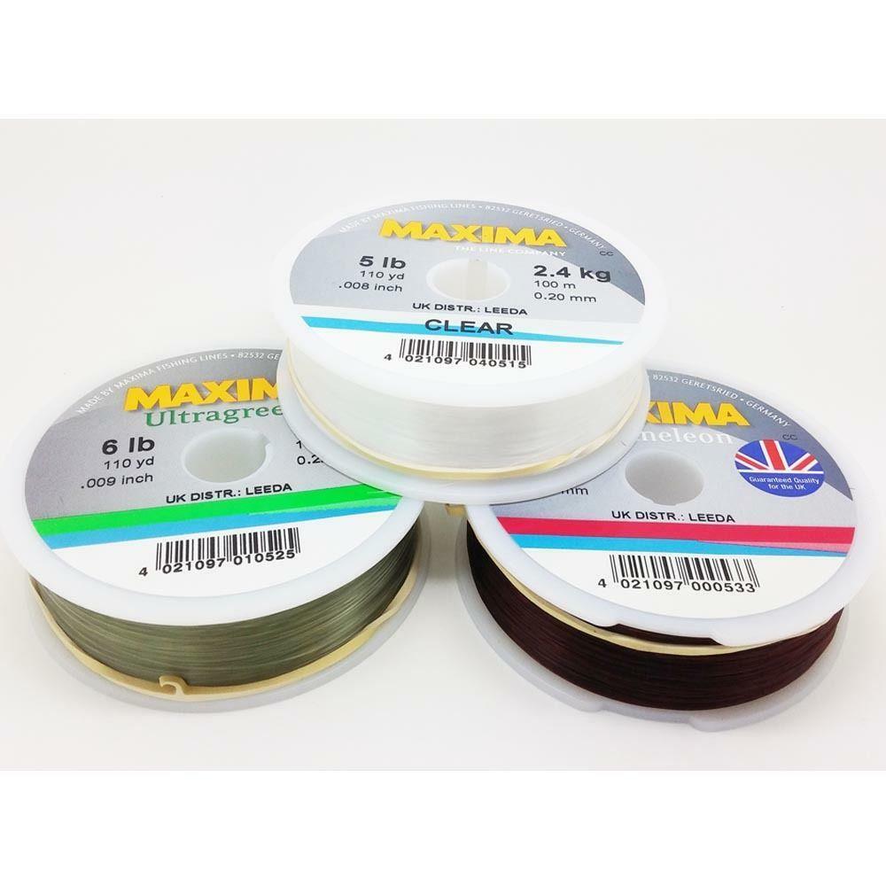 Maxima Leader Fishing Line 100m Spool - 3lb-20lb
