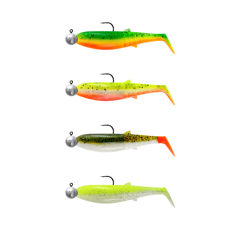 Savage Gear Cannibal Shad Lures Darkwater Mix - 4pcs