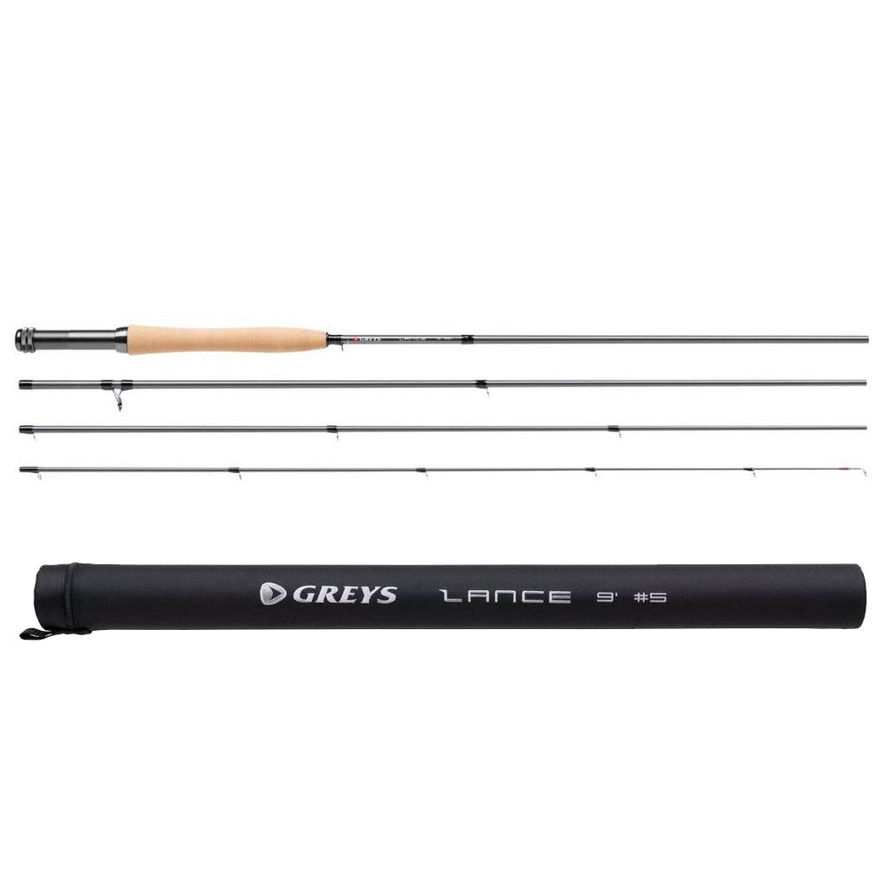 Greys Lance Fly Rod - 4 Piece Single Hand Trout Salmon Fishing Rod