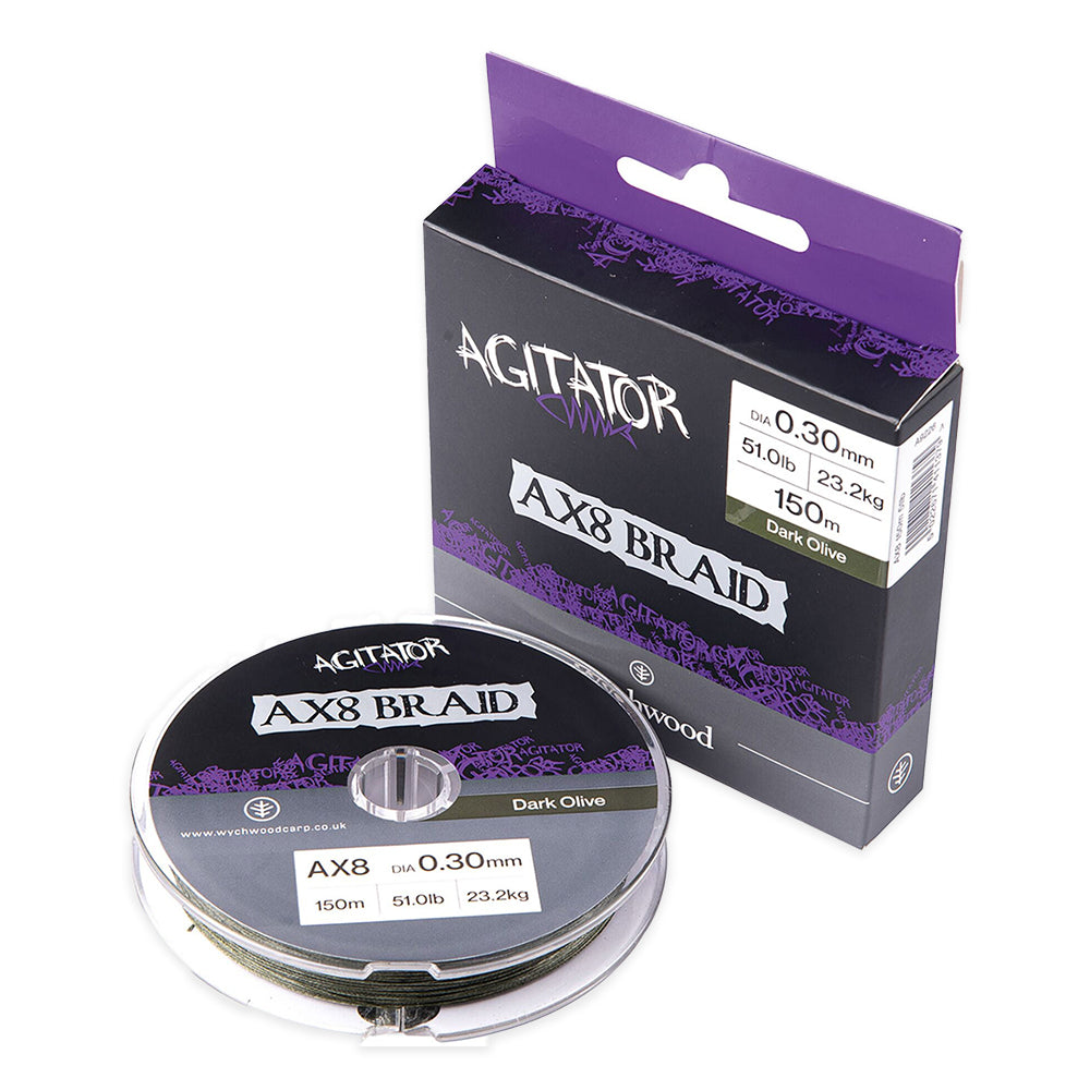 Wychwood Agitator AX8 Fishing Braid - 150m | 300m