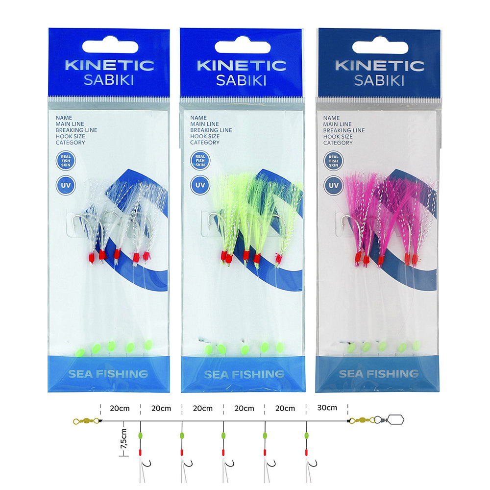 Kinetic Sabiki Nordic Mackerel 5 Hook Sea Rig