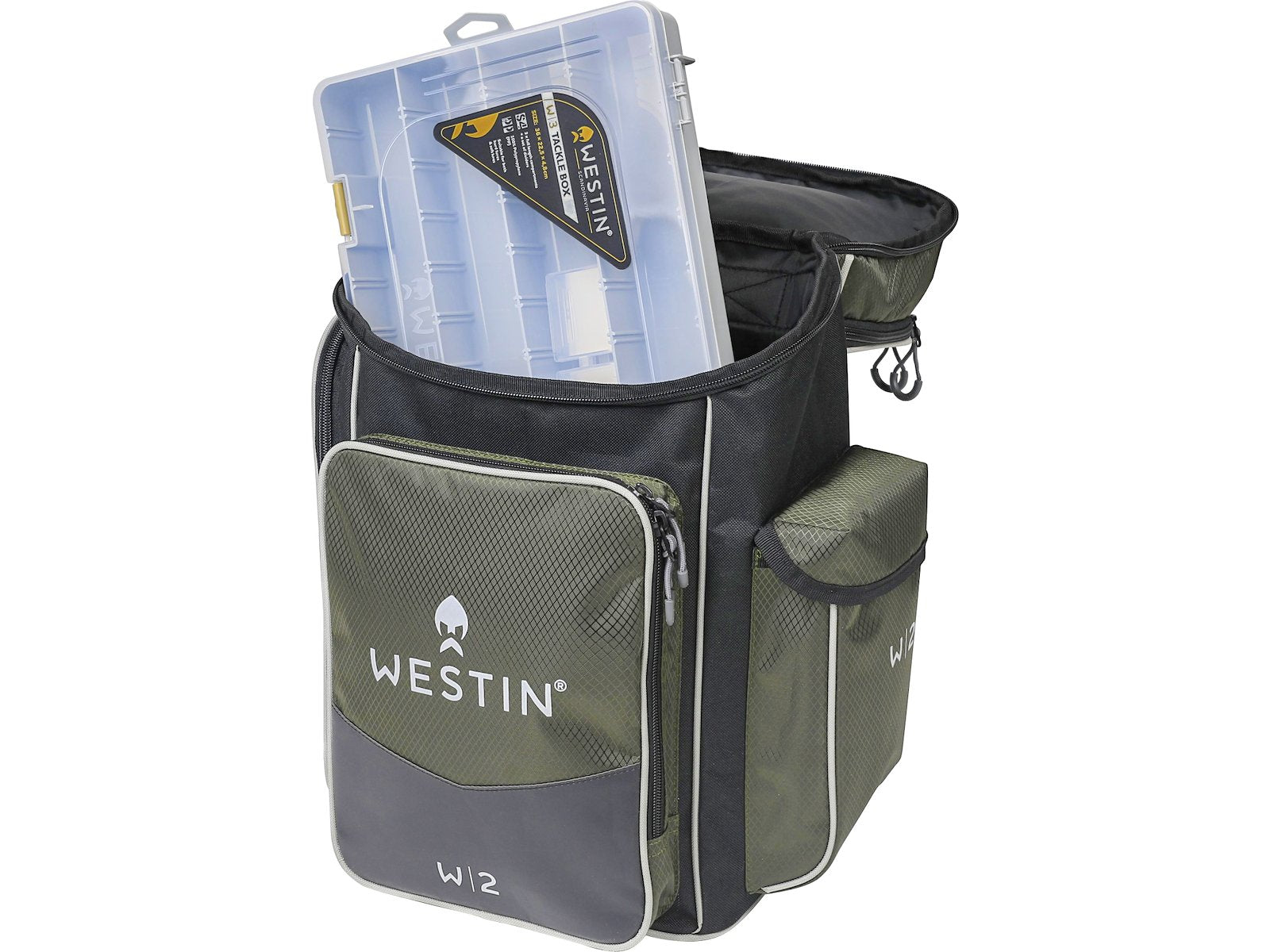 Compact Fishing Rucksacks Westin W2 Fishing Backpack - Water Resistant Fishing Rucksack + 1 ...
