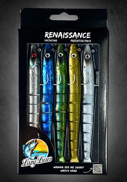 Lazy Lures Renaissance Eels Sea Lures - 14cm | 18g 