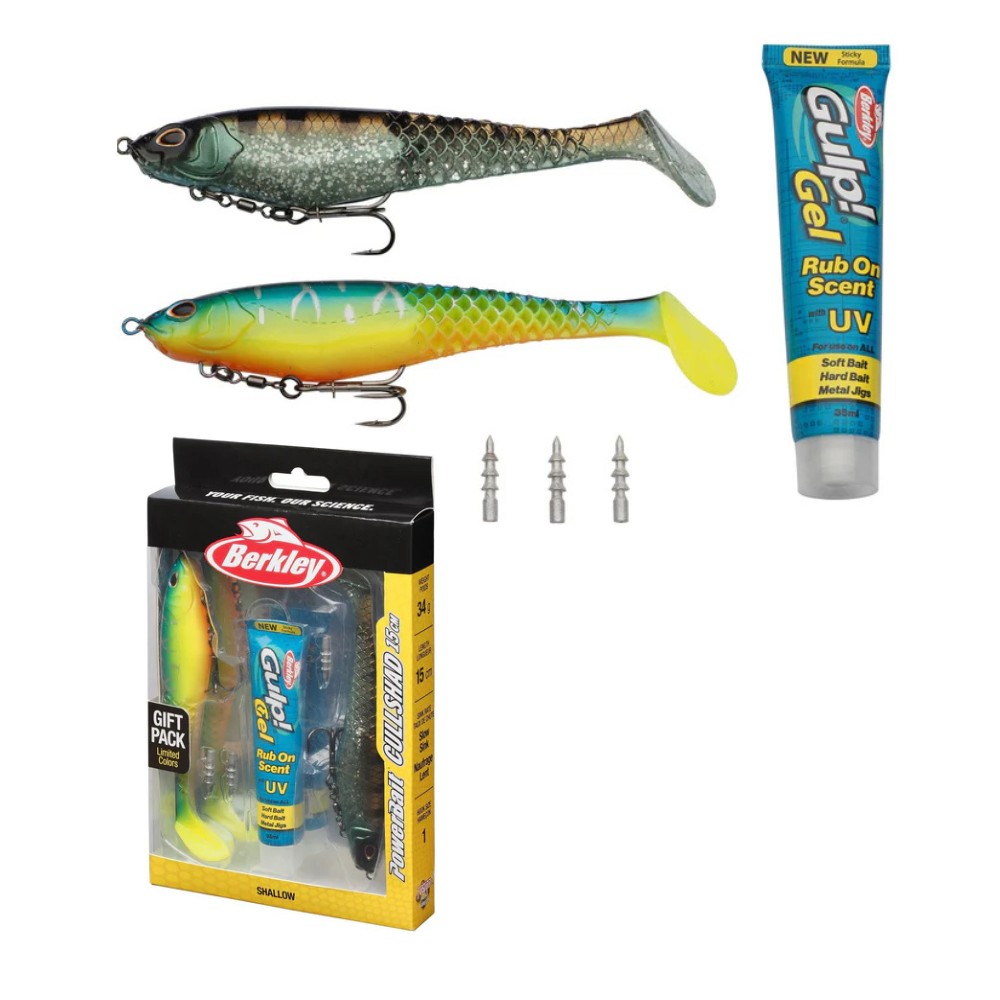 Berkley Cullshad Limited Edition Gift Pack - 15cm | 34g | 2 Lures | 1 Gulp Gel