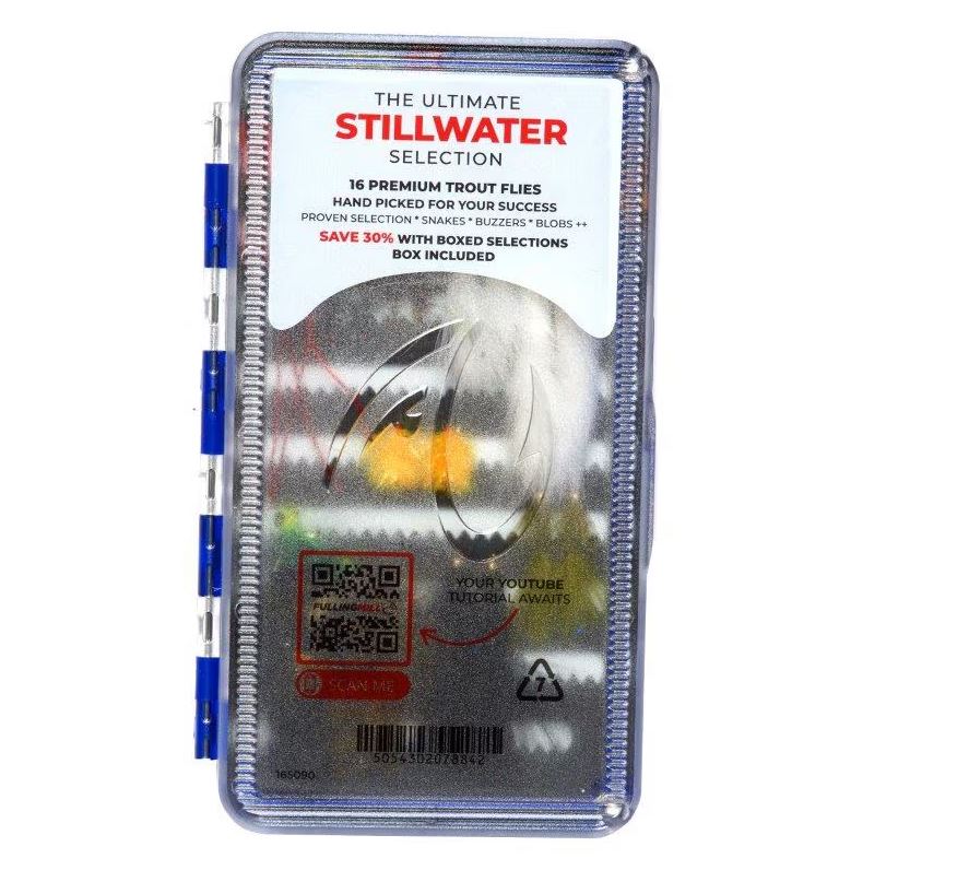 Fulling Mill Ultimate Stillwater Fly Box and Flies - 16 Premium Flies