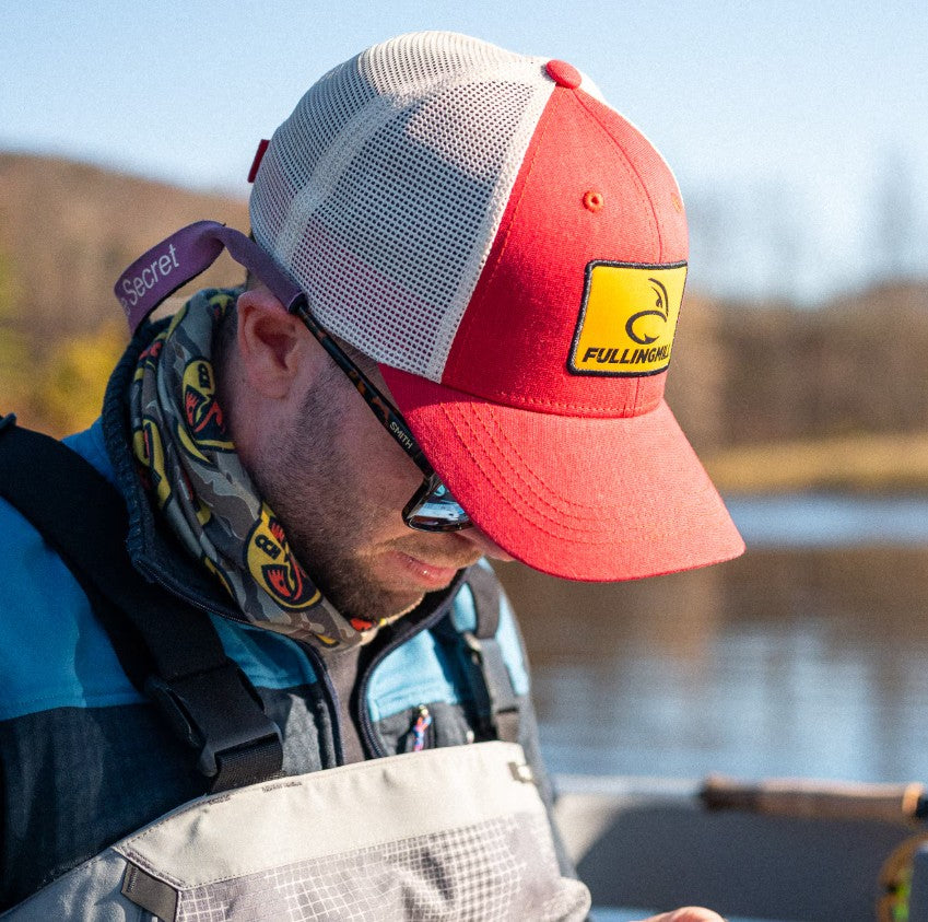 Fulling Mill Rising Sun Trucker Fishing Hat - Fly Fishing Cap
