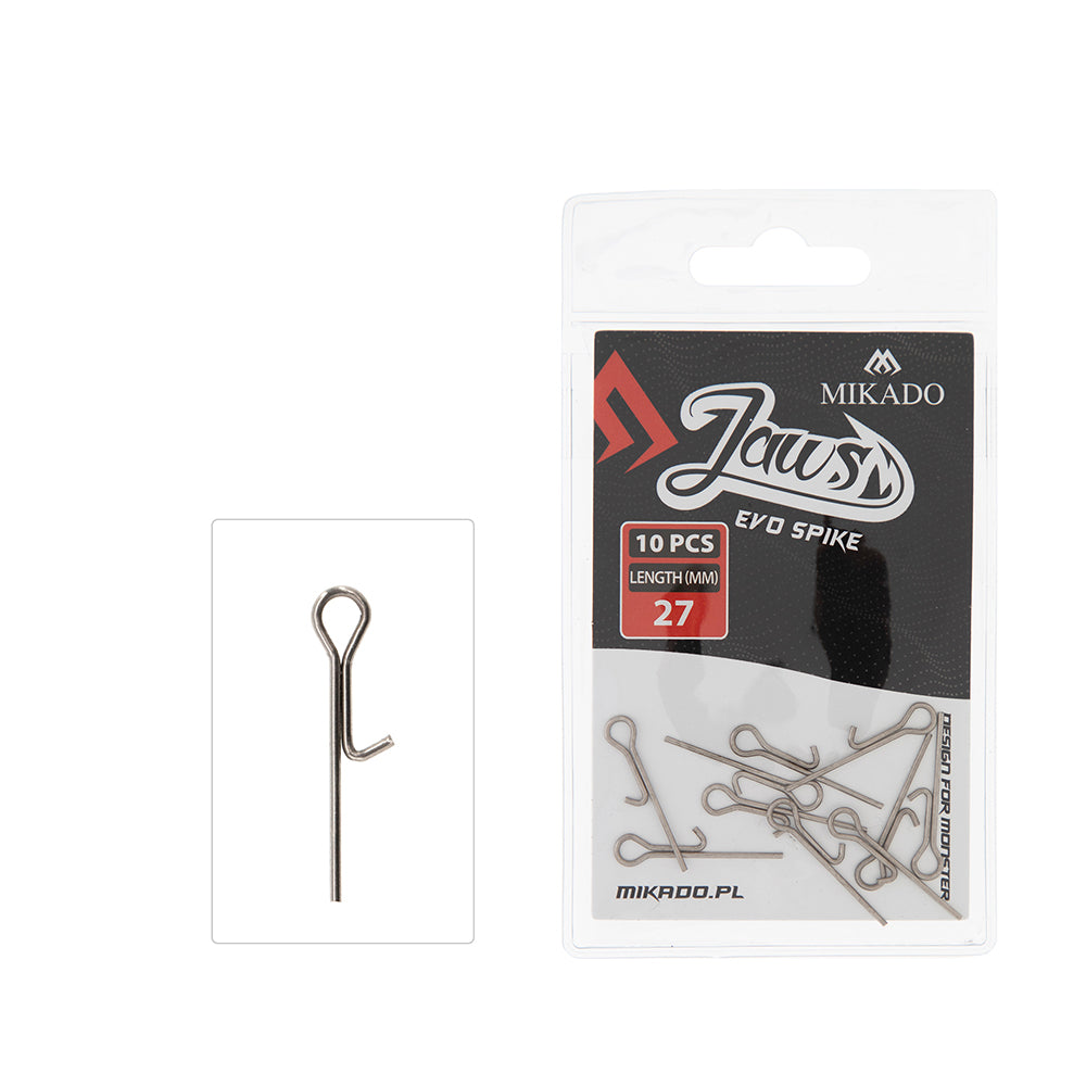 Mikado Jaws Evo Spike Pin For Lures - 27mm | 10pcs