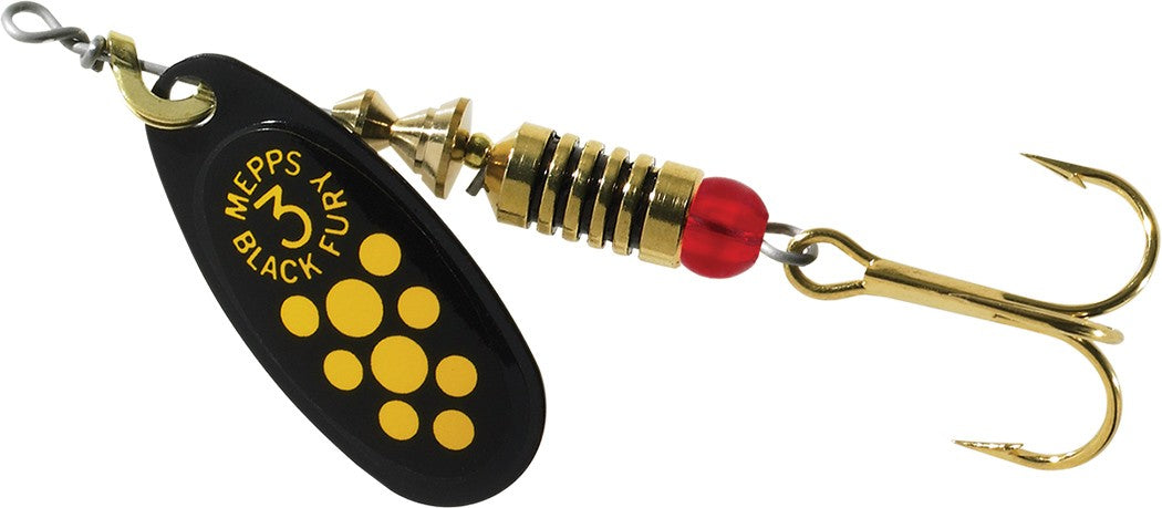 Mepps Black Fury Spinner - Original French Fishing Lure