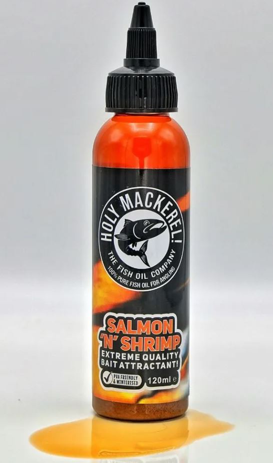Holy Mackerel Fish Oil 120Ml Bottles | Syringe Kit - Bait Attractant