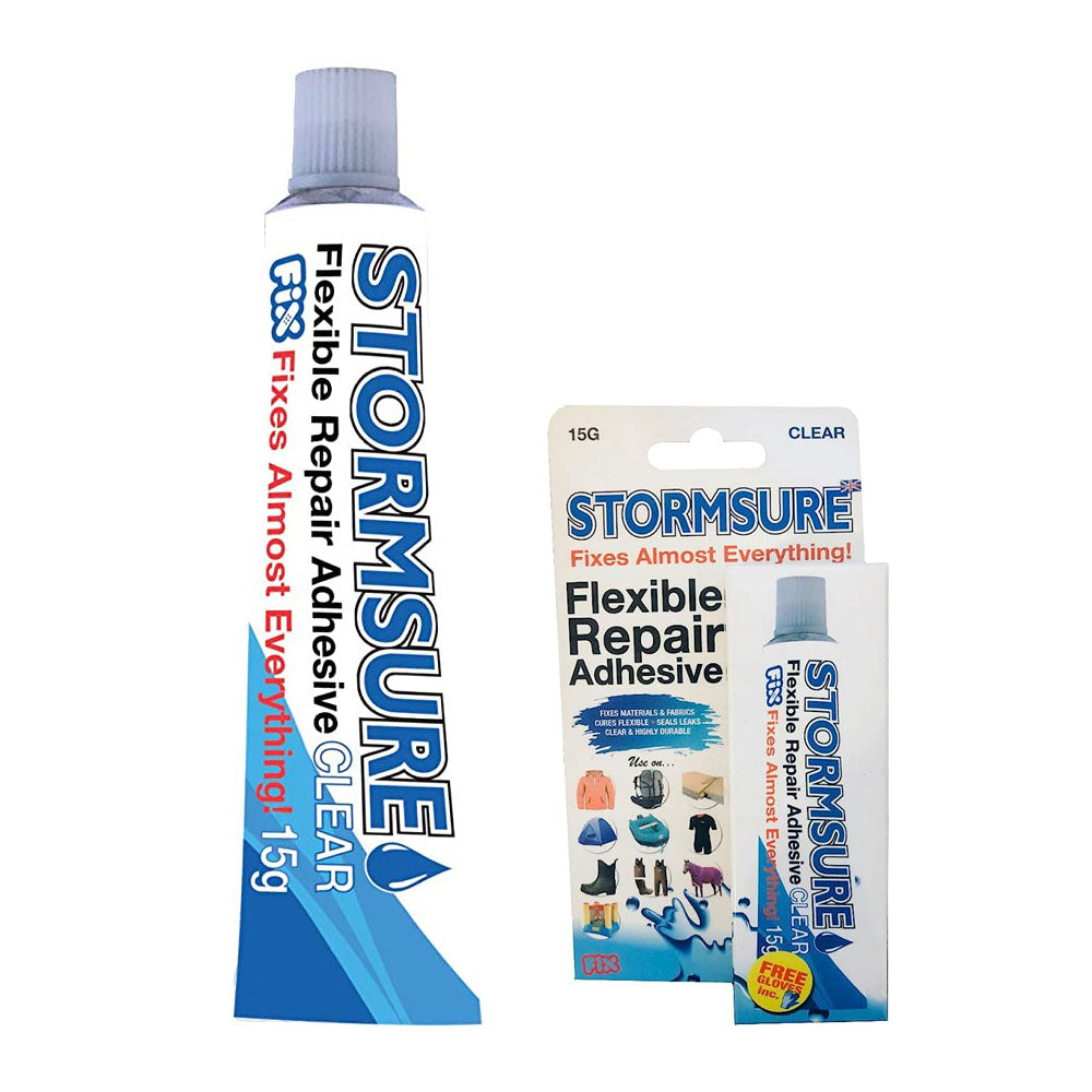 StormSure lijm review: Voor het repareren van waadpakken en StormSure lijm review: Voor het repareren van waadpakken en