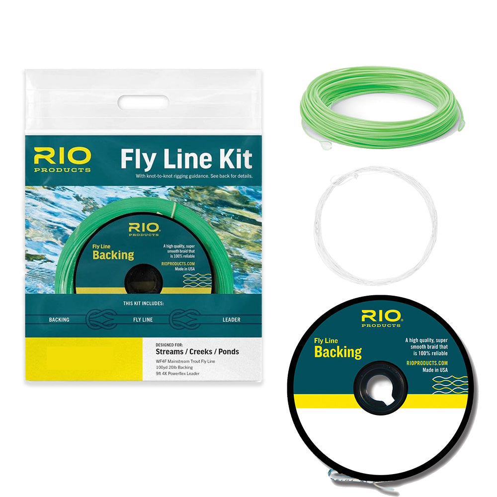 Fly Line Kit Rio Mainstream Fly Line Complete Kit - Fly Line / Backing / Leader
