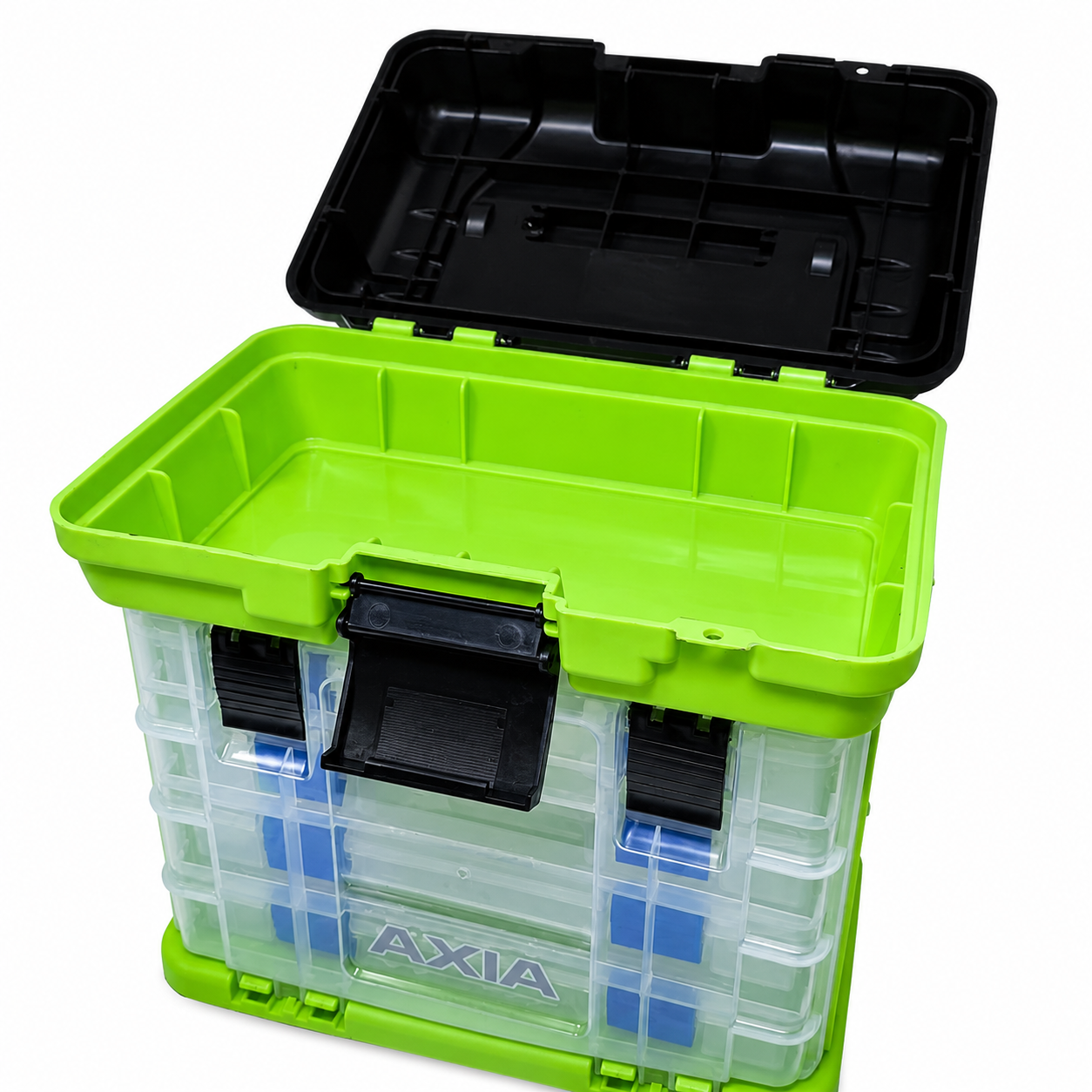 Tronixpro Axia Fishing Tackle Chest - 4 Removeable Tackle Boxes