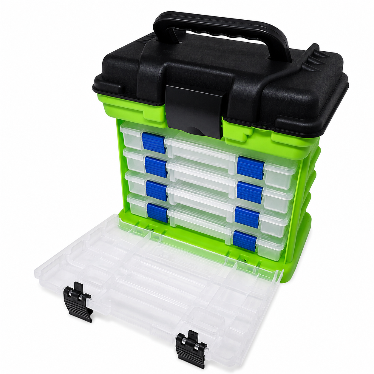 Tronixpro Axia Fishing Tackle Chest - 4 Removeable Tackle Boxes