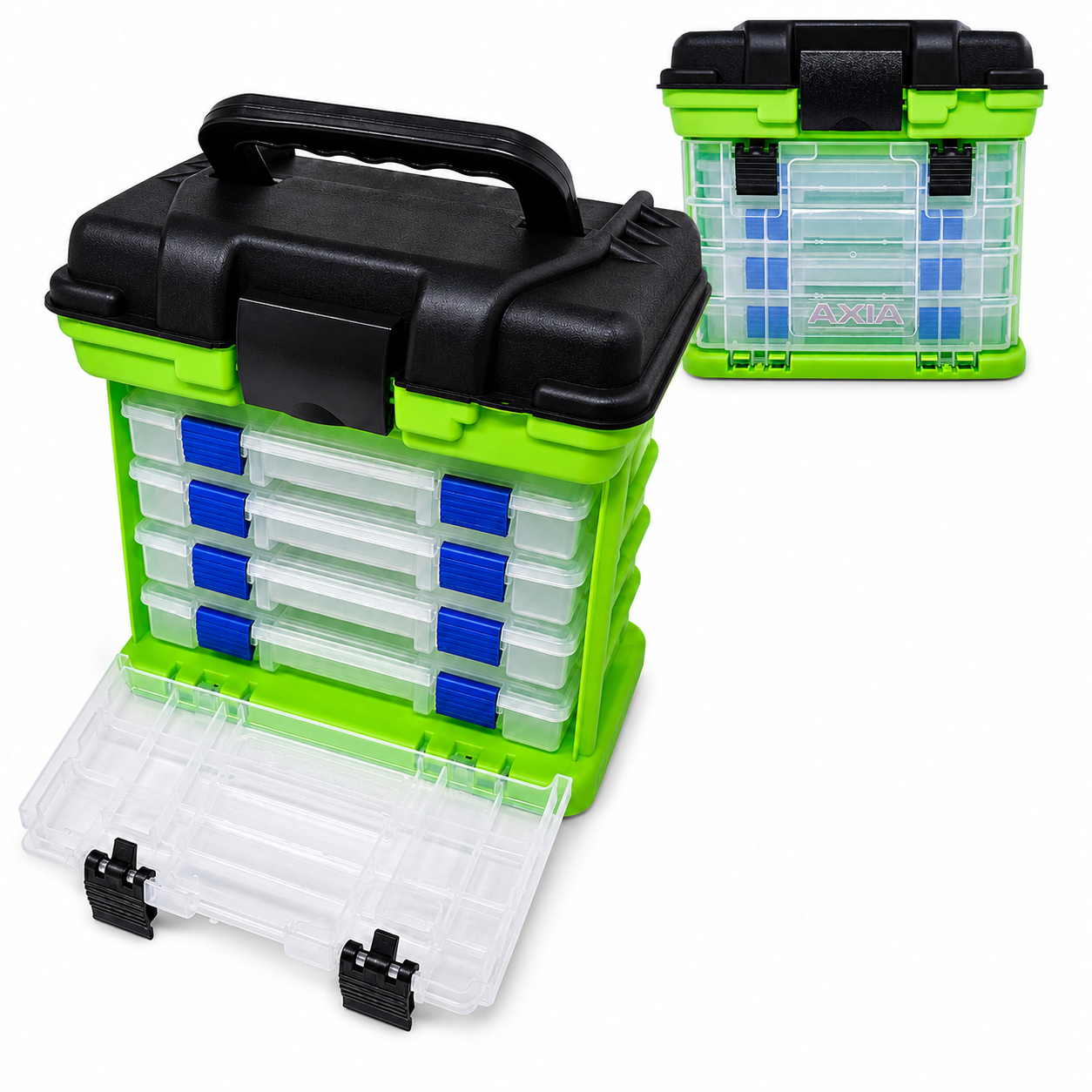 Tronixpro Axia Fishing Tackle Chest - 4 Removeable Tackle Boxes