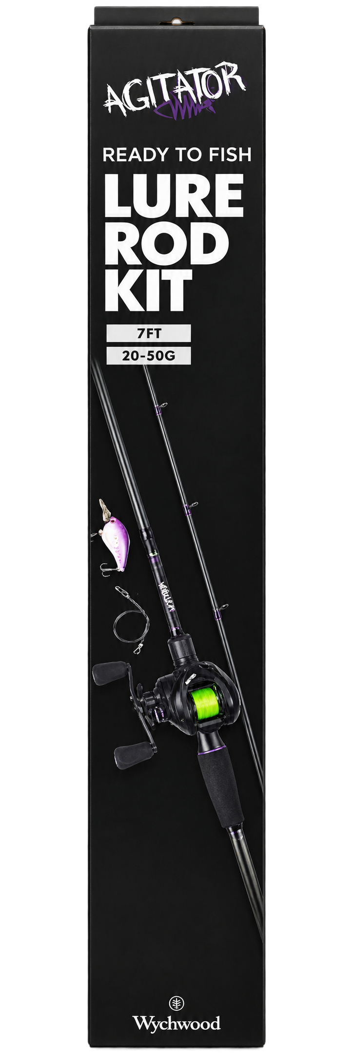 Wychwood Agitator LR-C RTF Baitcast Lure Rod Kit 7ft | 20-50g - Baitcast Combo