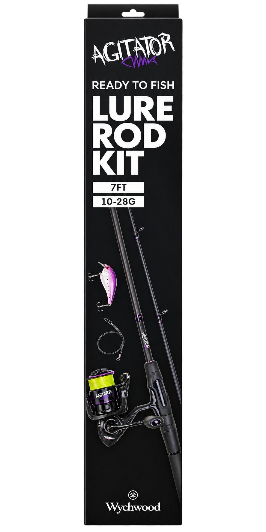 Wychwood Agitator LR-S RTF Spinning Lure Rod Kit 7ft - Predator Rod & Reel Kit