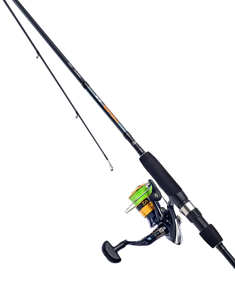 Daiwa D-Spin Sweepfire Rod & Reel Fishing Combo - 6ft6 | 5-20g | 2500 With Braid