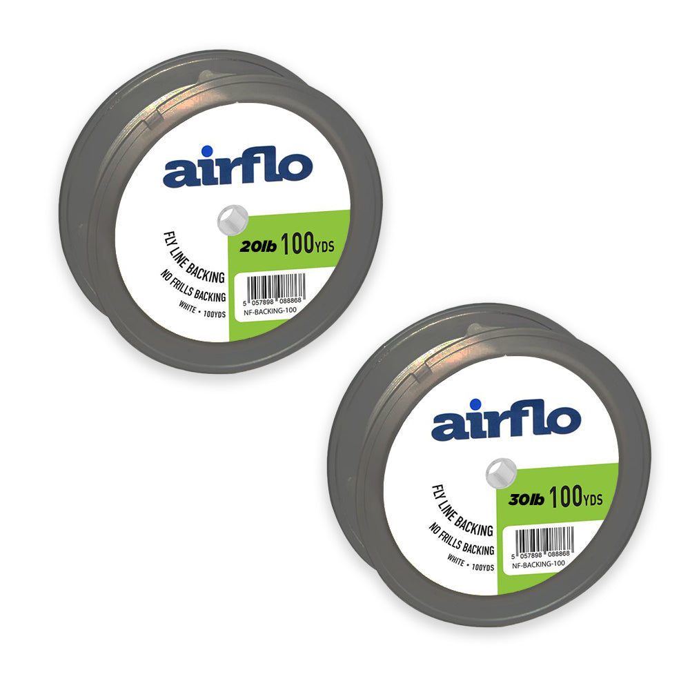 Airflo No Frills Fly Backing Line White 100yds - 20lb / 30lb 