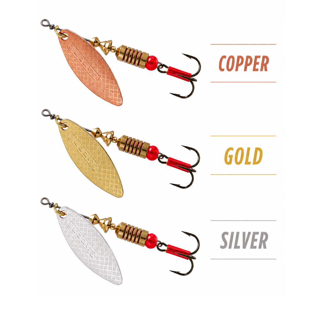 Mikado Aglia Long Spinner Fishing Lure - Trout Perch Pike Salmon