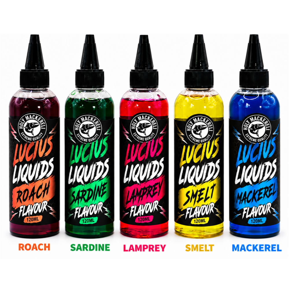 Holy Mackerel Lucius Liquids Bait Attractant - 120ml Predator Fishing Attractant