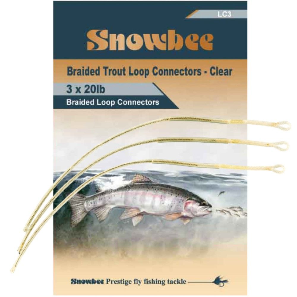 Snowbee Braided Trout Loop Connectors - 3x 20lb