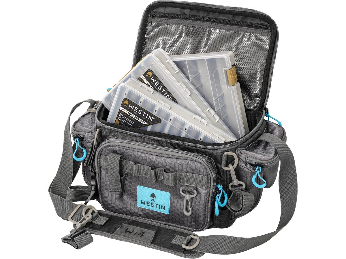 Westin W4 HD Lure Bag Medium - 3 Tackle Boxes Included - Fishing Tackle Bag 
