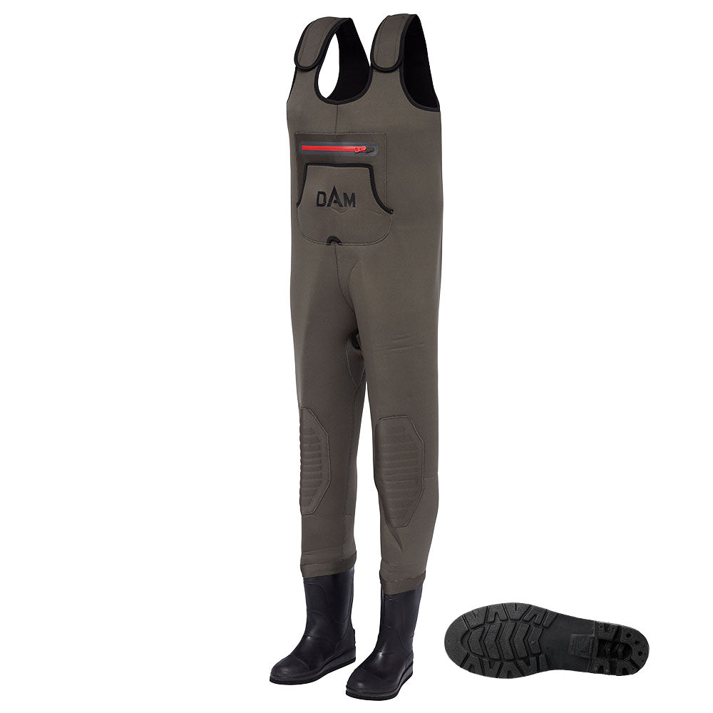 DAM Break-Point Neoprene Chest Waders Cleated Sole