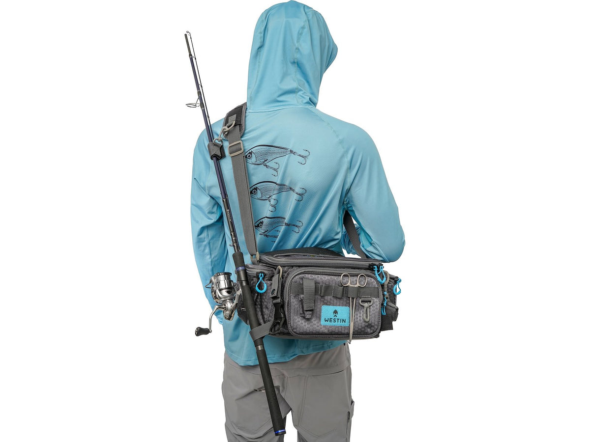 Westin W4 HD Lure Bag Medium - 3 Tackle Boxes Included - Fishing Tackle Bag 
