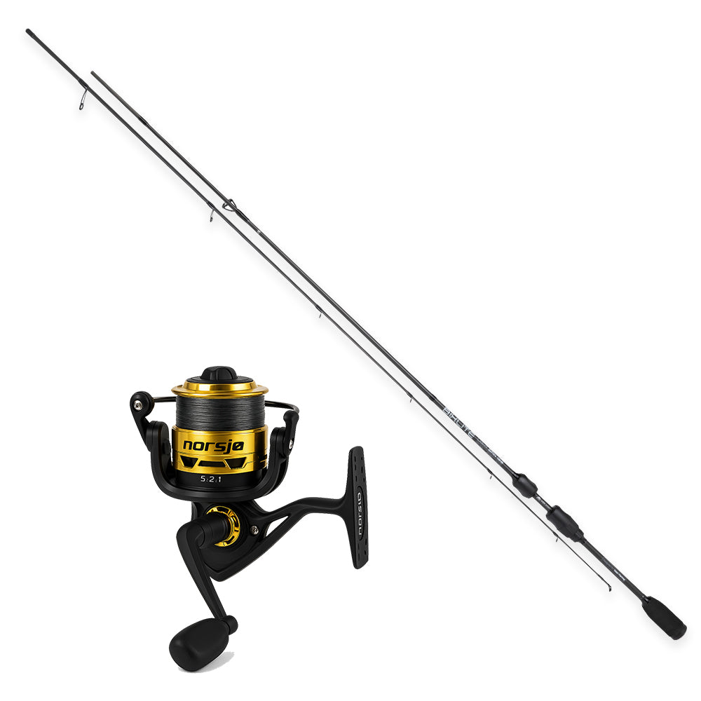 Mikado Bixlite & Kinetic Norsjo Light Spinning Combo - Pre-spooled 3000FD Reel