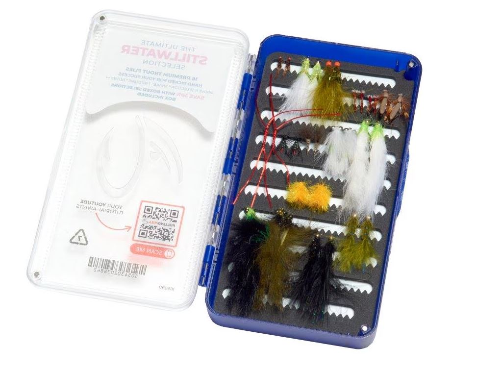 Fulling Mill Ultimate Stillwater Fly Box and Flies - 16 Premium Flies