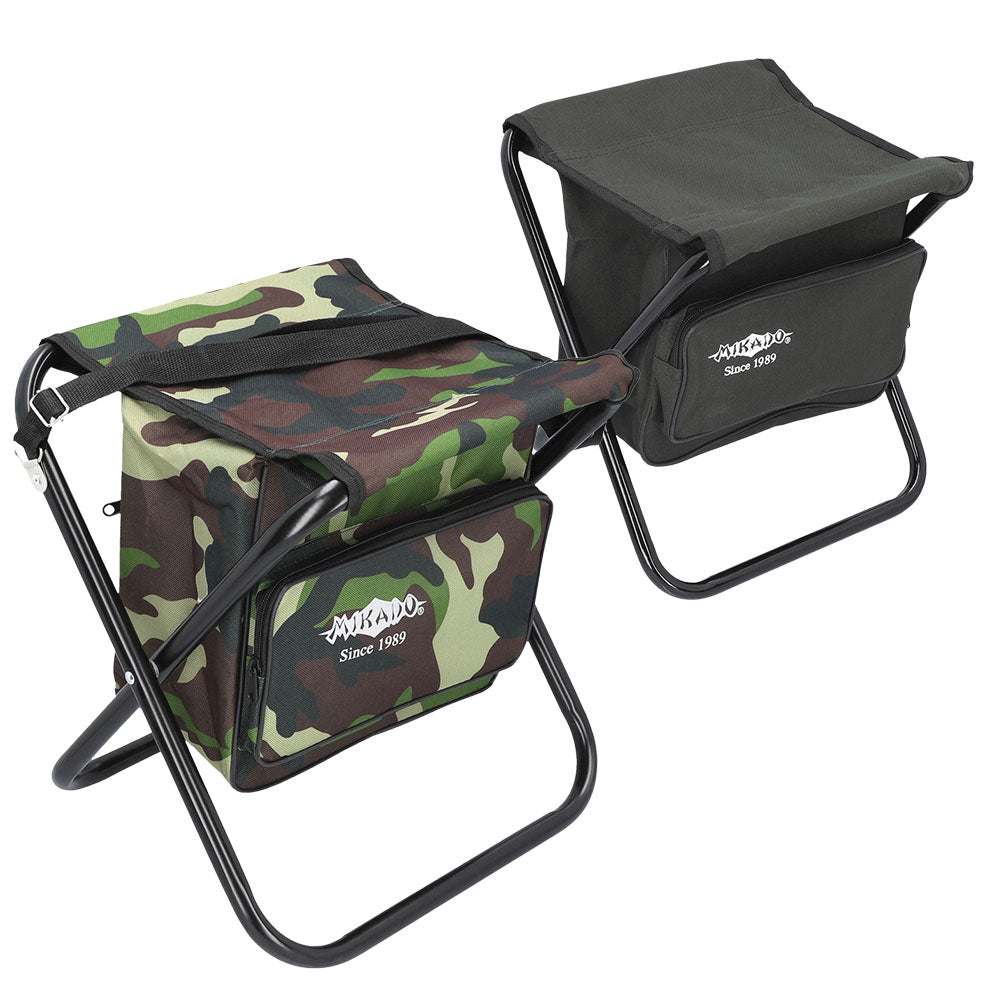 Mikado Folding Fishing Stool With Tackle Bag