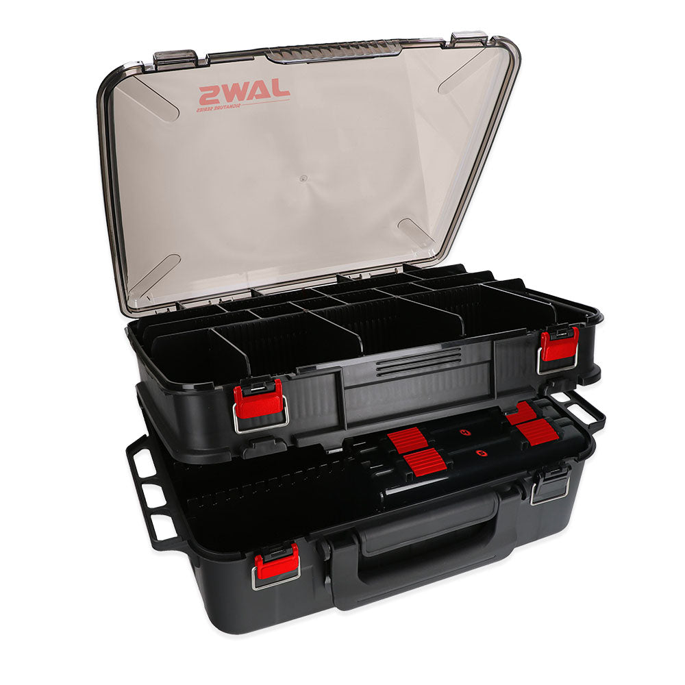 Mikado Jaws 2 Compartment Tackle Box - 5 Tackle Boxes Included