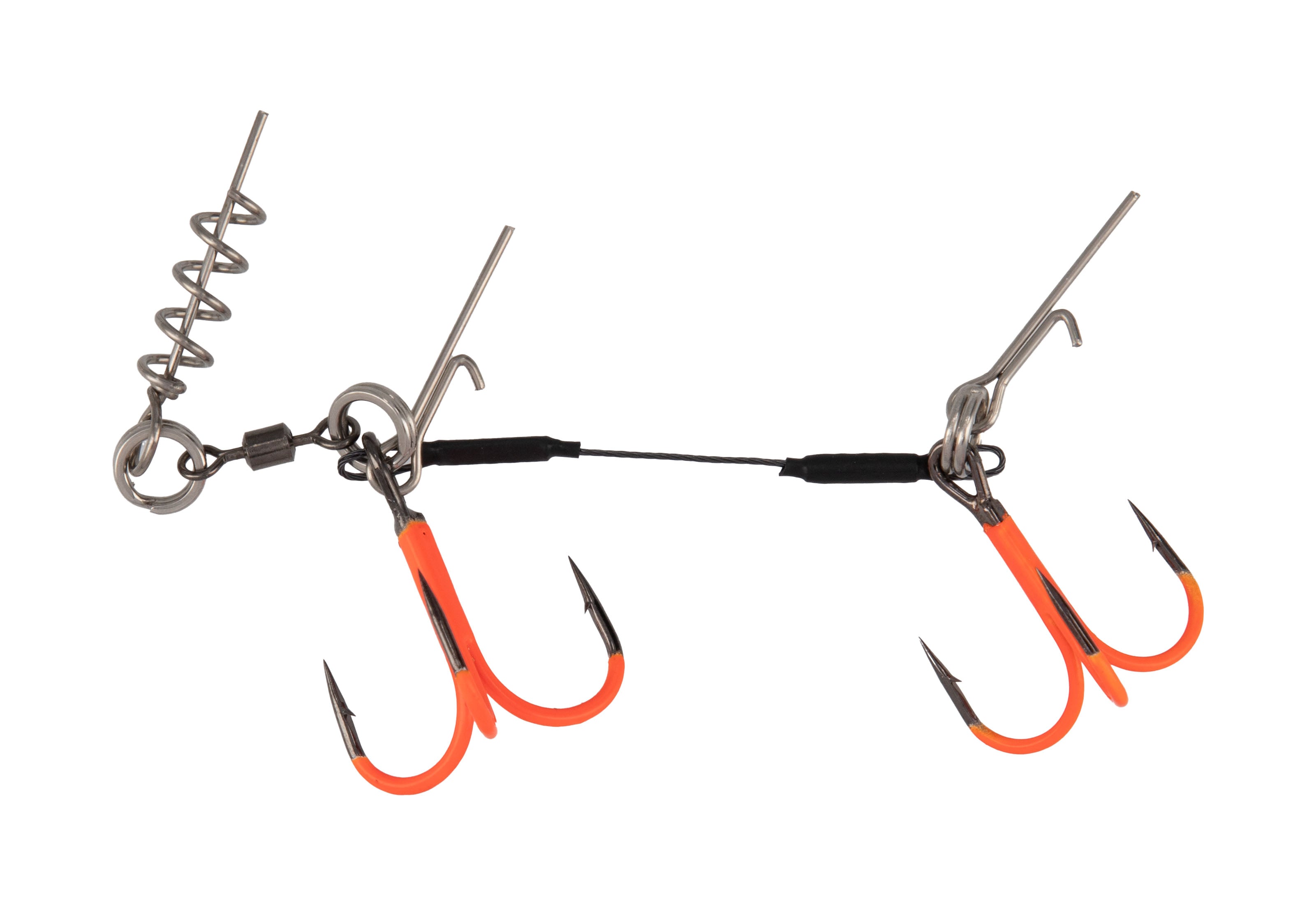 Mikado Jaws Double Treble EVO Titanium Stinger 1pc - Pike Lure Stinger Rig 