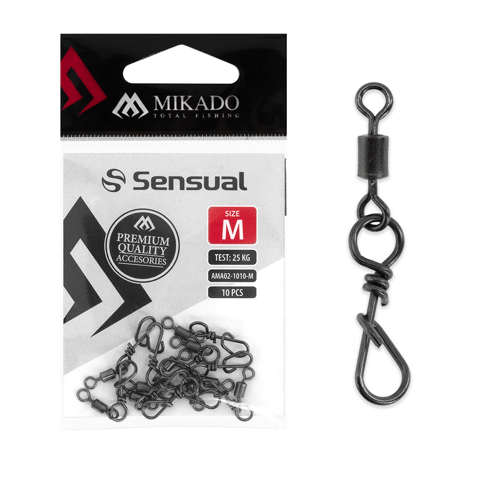Mikado Roller Swivel With Snap 10pcs