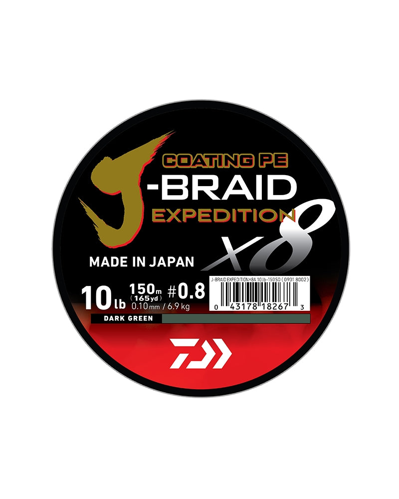 Daiwa x8 J-Braid Expedition Fishing Line 300m