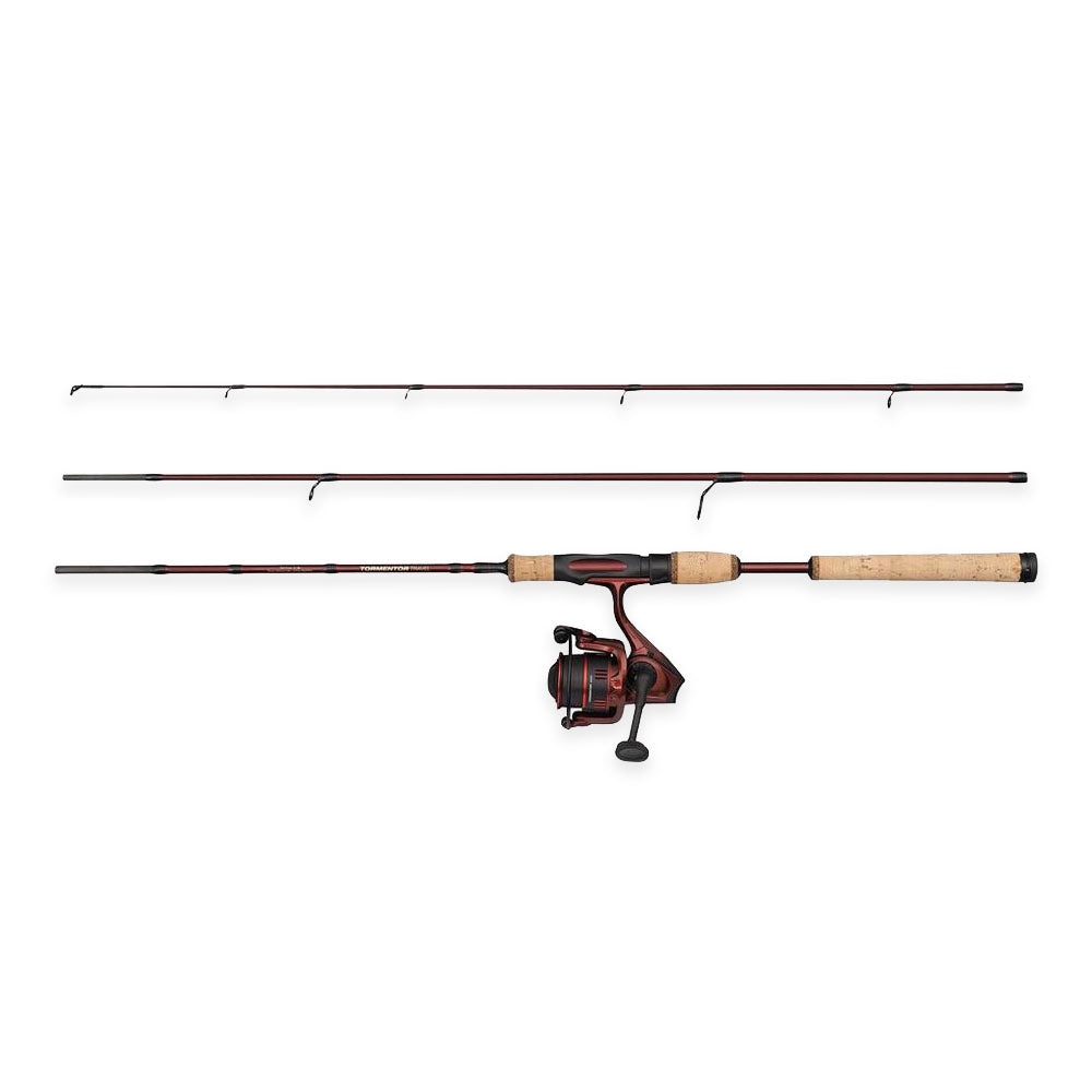 Abu Garcia Tormentor II Travel Spinning Combo -Rod Reel Braid