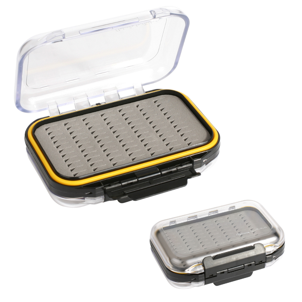 Mikado Double Sided Fly Box - 155 Flies - Tight Seal Secure Fly Fishing Fly Box