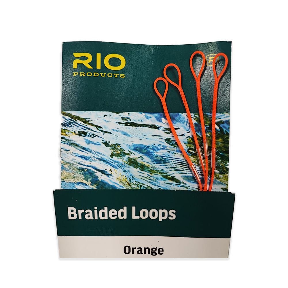 RIO Braided Fly Line Loops - Orange 