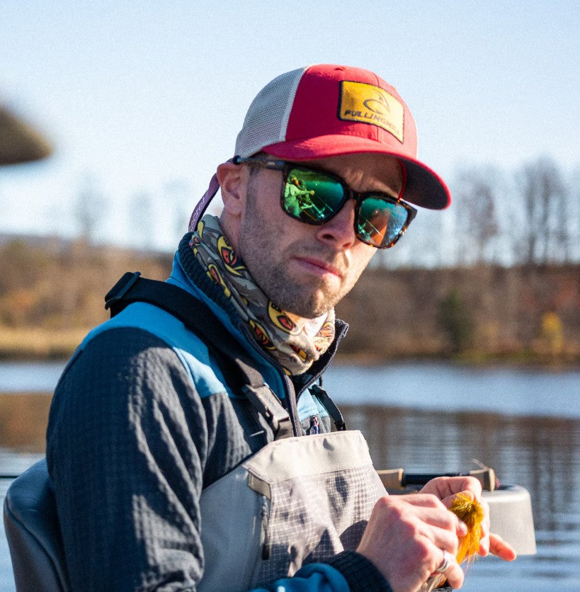 Fulling Mill Rising Sun Trucker Fishing Hat - Fly Fishing Cap