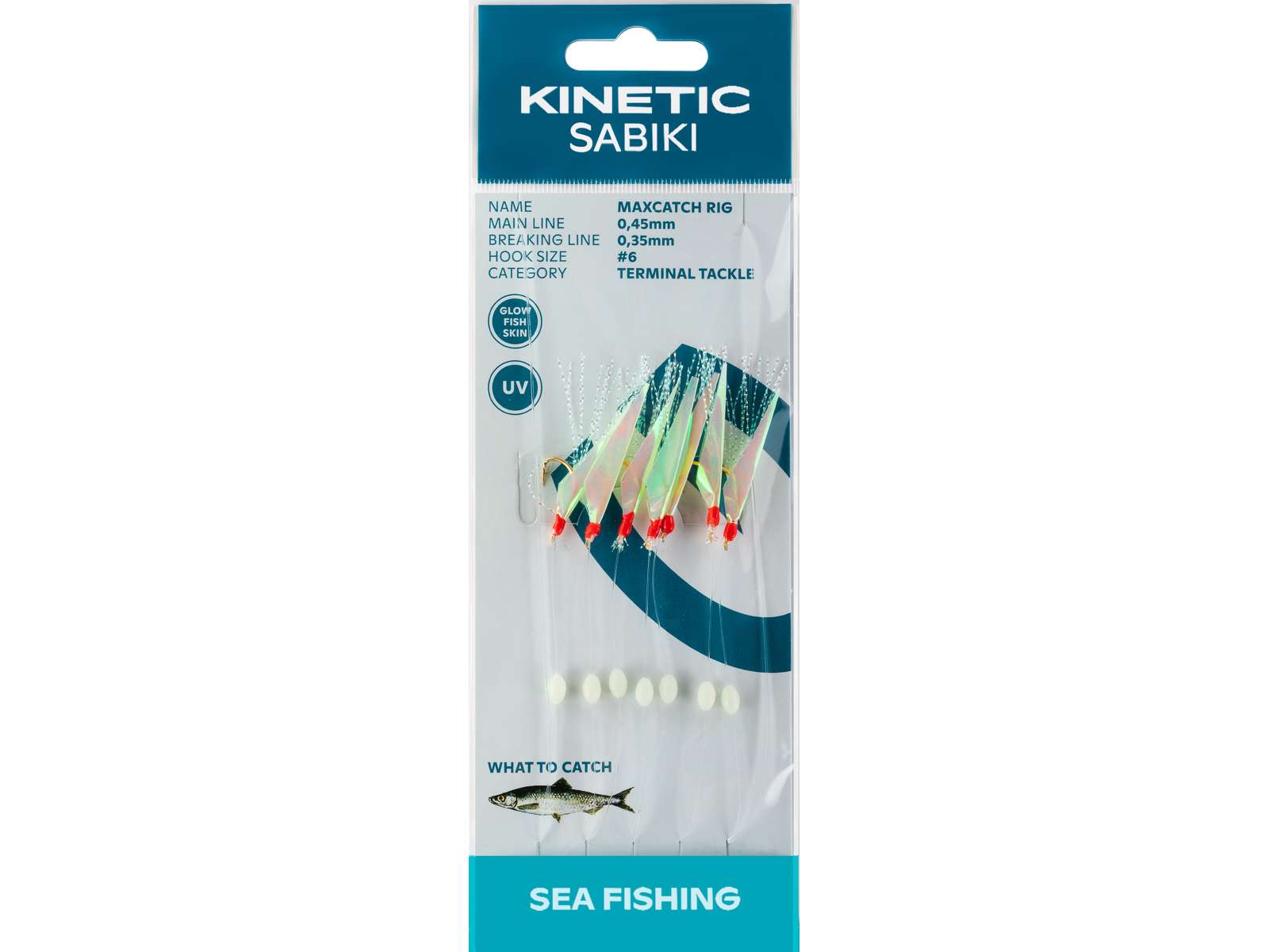 Kinetic Sabiki Maxcatch 7 Hook Sea Rig 